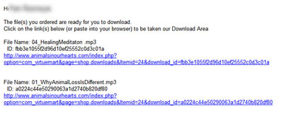 E-mail with Download Link